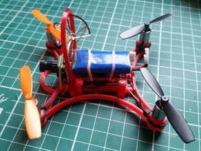 micro quadcopter 105 fpv flf3 evo r c Fahrzeuge flysky micro-quadcopter Rahmen 3d print model - Mito3D