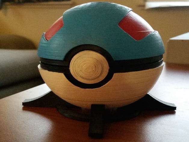 magnétique de charnière moins pokeball remix cosplay hingeless pokemon 3D print model - Mito3D