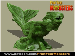 sereia criaturas 3d print model - Mito3D