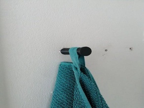 toallero gancho de ikea grundtal cuarto baño el la toalla 3d print model - Mito3D
