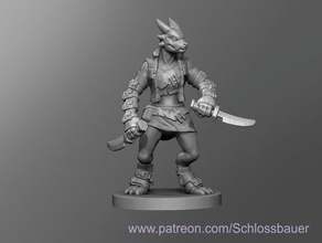 kobold kadın ver1 oyuncaklar ve oyunlar dnd dungeons dragons masa üstü 3d print model - Mito3D