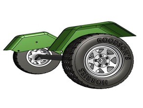 scaler trailer scale wheel & tire conversion r c vehicles 3d print model - Mito3D