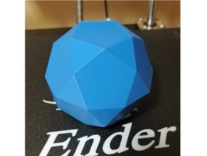 icosidodecaedro math archimedean solid geometry polyhedra polyhedron 3d print model - Mito3D