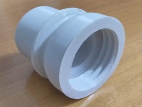 sodastream - cam, plastik şişe adaptörü parçalar bağdaştırıcı cam kristal ruh 3d print model - Mito3D