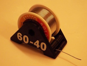 100 Gramm lot-spool-Halter - Elektronik Lötzinn lot spool-Halter 3d print model - Mito3D