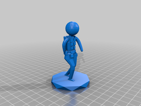 pubg low poly player 3d printing armable lowpoly 3d print model - Mito3D