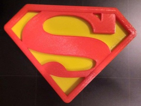 superman Schilder & logos 3d print model - Mito3D