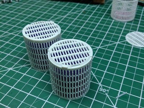 cylindrical desiccant box tool holders & boxes 3d print model - Mito3D