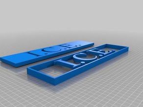 j'ce les signes et logos personnalisé 3d print model - Mito3D