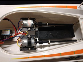 sdm neptuno puerto de carga rc barco adaptador batería r c vehículos 3d print model - Mito3D