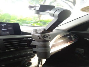 osmo mobile 3 holder car ac camera 3d print model - Mito3D