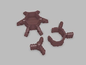blackstone fortress wall type 3 unofficial toy & game accessories 28mm 3d printer quest tabletop gaming terrain vidovic vidovicarts arts wargaming warhammer 40k 3d print model - Mito3D