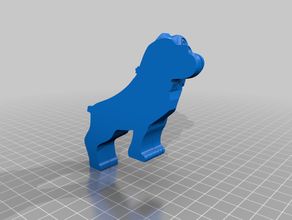 mack bull dog campana orniment La impresión en 3d 3d print model - Mito3D