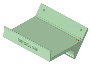 wandkonsole f r fritz box 7490 ohne mit beschriftung bureau de avm 3d print model - Mito3D
