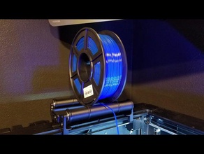 qidi 3d-x-plus-spool-Rollenführungen 3d-drucken filament Halter roller spool x-plus 3d print model - Mito3D