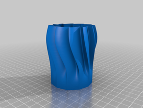 kalemlik 3d printing flower vase pencil case 3d print model - Mito3D