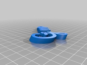 gema 2 anillo de claves organización personalizado 3d print model - Mito3D