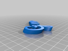 gema 2 porte-clés de l'organisation personnalisé 3d print model - Mito3D