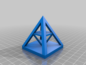 vice versa pyramid art inverted upside down 3d print model - Mito3D