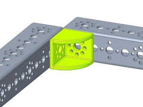 ftc corner bracket engineering 3d print model - Mito3D
