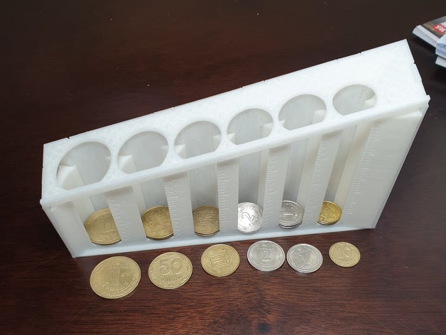 coin sorter ua coins holder currency money ukraine 3D print model - Mito3D