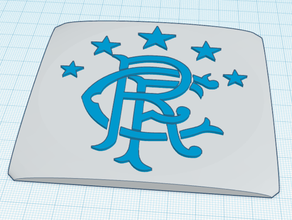 rangers coaster cuisine et salle à manger les montagnes russes sous-verres boissons boissons-verres de football la ville glasgow fc l'ecosse l'écossais le soccer 3d print model - Mito3D