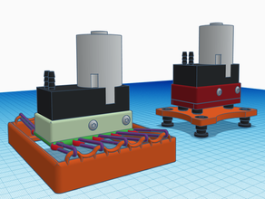 hava pompası motor anti titreşim topu & yüzen mount soğutma katmanı berd katman bölüm 3d print model - Mito3D