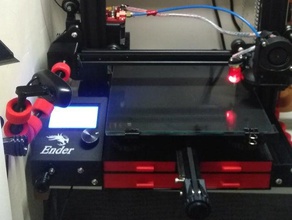 ender 3 doppelseitige Schublade Gehäuse passen, y-Achse Linearführungen 3d Drucker Zubehör creality Schubladen - Elektronik Fall ender3 linear rail 3d print model - Mito3D