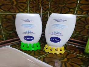 upside down body wash shampoo canister holder bathroom cannister shower gel 3d print model - Mito3D