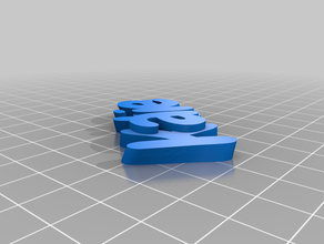 il mio personalizzato iamburny v2 di testo - nome portachiavi heather katie i su misura 3d print model - Mito3D