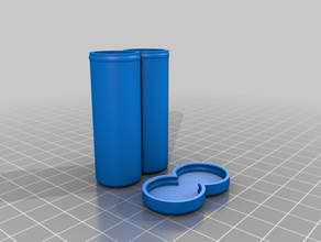 meu personalizados bateria de tubos - muito recipientes personalizado 3d print model - Mito3D