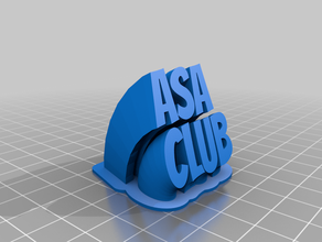 asa name plate office customized 3d print model - Mito3D