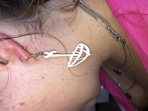 umbrella earrings daily earring fashion funny idealab pendant pendants 3d print model - Mito3D