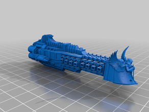 hırs galleon oyuncak & oyun aksesuarları savaş filosu Gotik ATI warhammer 40k 3d print model - Mito3D
