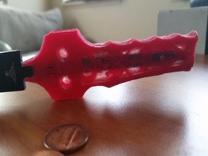 necrófago de la hoja mango cuchilla ataúd el cuchillo del soporte esqueleto vampiro cráneo 3d print model - Mito3D