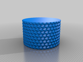 benim honeycomb vazo parametrik 190h özelleştirilmiş dekor 3d print model - Mito3D