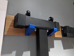 ironmaster super bench pro wall hanger sport & outdoors benchpress fitness hangar organization storage mount weightlifting weights workout 3d print model - Mito3D