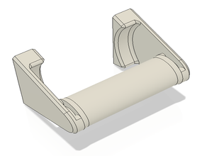 simple soporte de papel higiénico cuarto baño 3d print model - Mito3D
