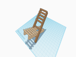 foldable deck chair 3d printing camping 3d print model - Mito3D