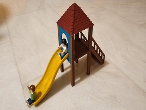 playmobil escorregador brinquedos & games parque infantil slide 3d print model - Mito3D