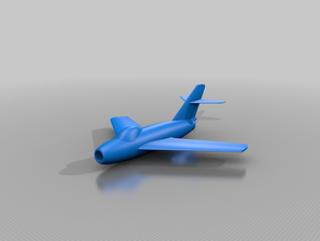 mig 15 vehicles airplane jet mig mig 15 plane 3d print model - Mito3D