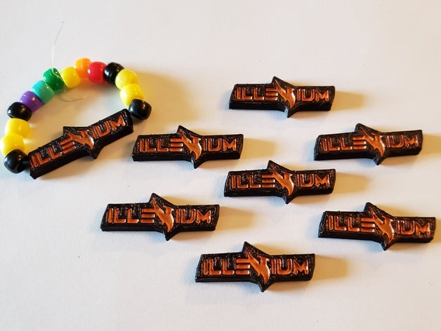 illenium kandi charm bracelets bracelet edm rave 3D print model - Mito3D