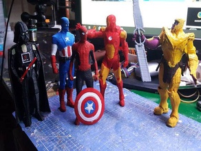 marvel finale di partita avengers ironman thanos capitan america, spiderman giochi e giocattoli captain america la 3d print model - Mito3D