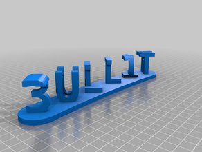 bullit twitch signs & logos customized 3d print model - Mito3D