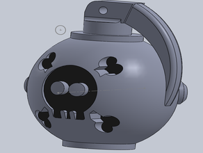 cranio granade video giochi le ossa incrociate i videogiochi 3d print model - Mito3D