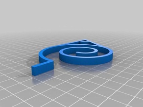 gizli yaprak Anahtarlık 3d print model - Mito3D
