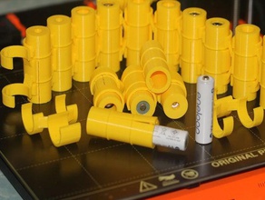 battery bandolier link belt organization 16340 aaa holder aa 3d print model - Mito3D