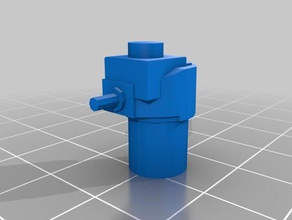 t35 lego machine gun turret - shrunk toy & game accessories 3d print model - Mito3D