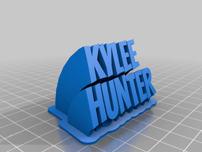 kylee varrendo nome office personalizado 3d print model - Mito3D