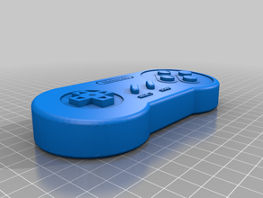 snes controlador juegos de video control 3d print model - Mito3D